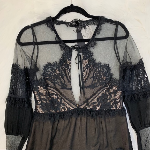 For Love & Lemons Alexa Mini Dress Size S NWT - Picture 7 of 16